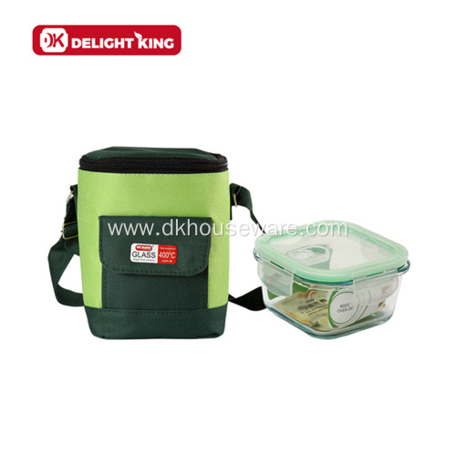 Glass Container Lunch Box with Insulated Lunch Bag